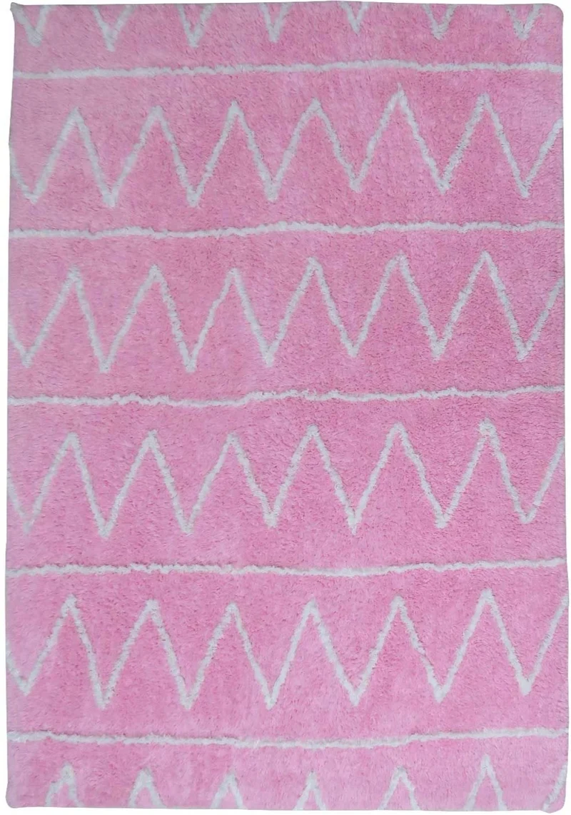 Tapis de Chambre Berbère Rose en Coton BERBER SPIRIT
