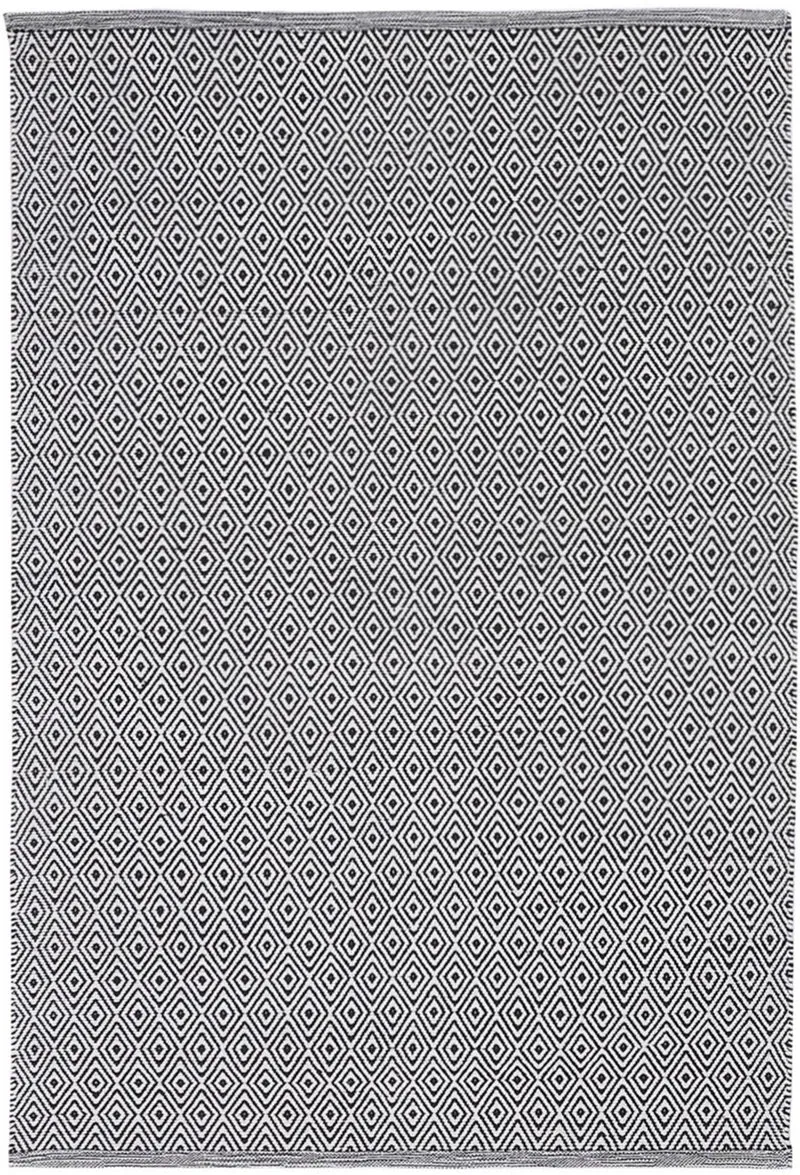 Tapis de Salon Noir en coton tissé à la main SCANDINAVIA