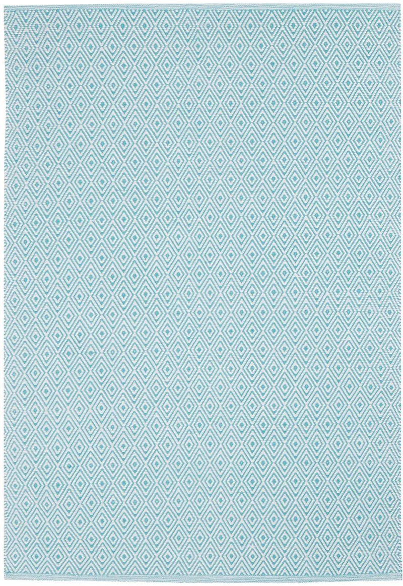 Tapis de Salon Bleu en coton tissé à la main SCANDINAVIA
