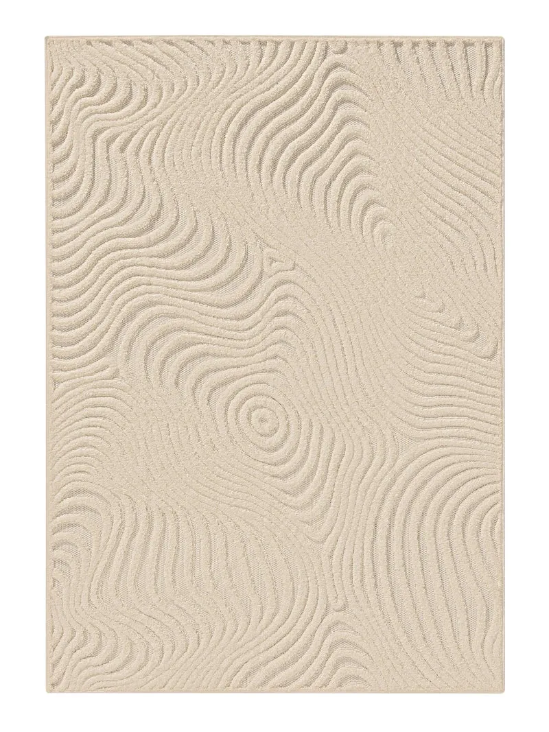 Tapis moderne motif sable beige 120x170 cm