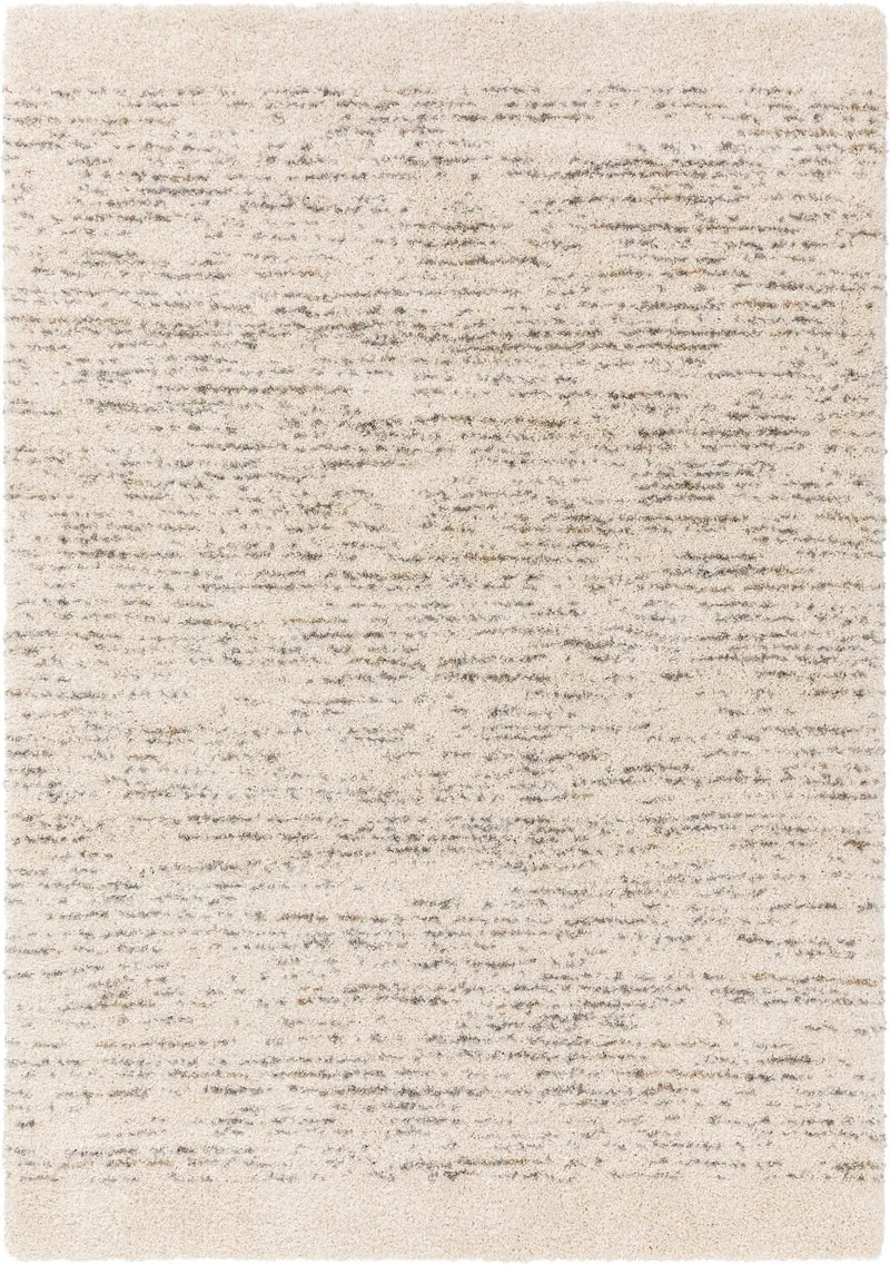 Tapis berbère motif abstrait crème et beige 200x290 cm