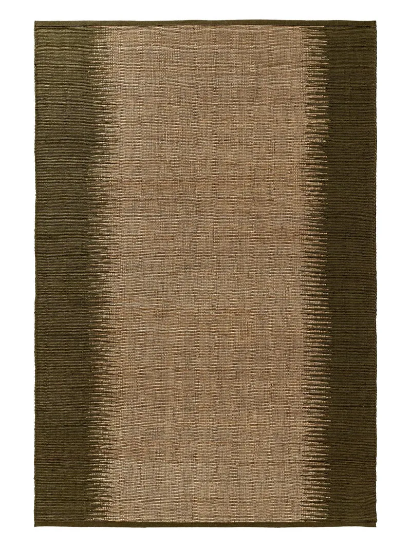 Tapis kilim vert en jute 200x300 cm