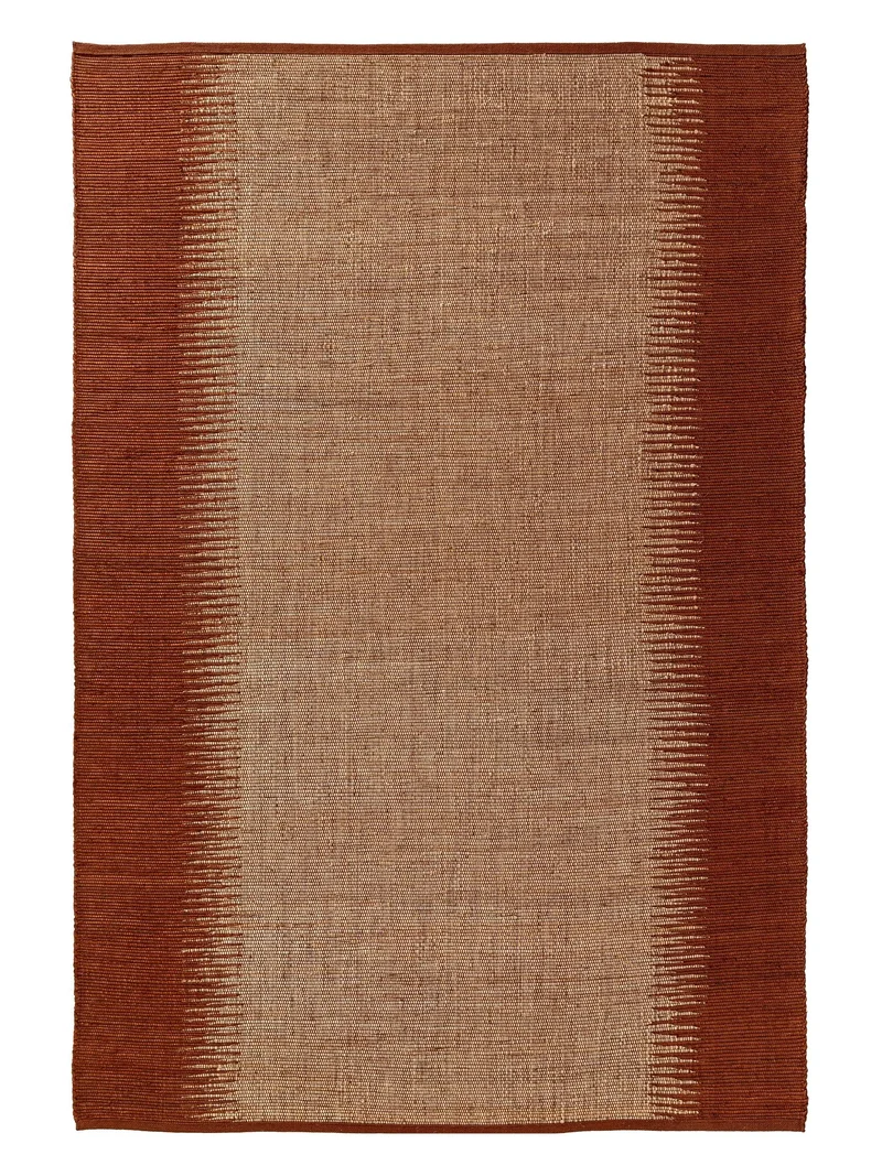 Tapis kilim terracotta en jute 120x170 cm