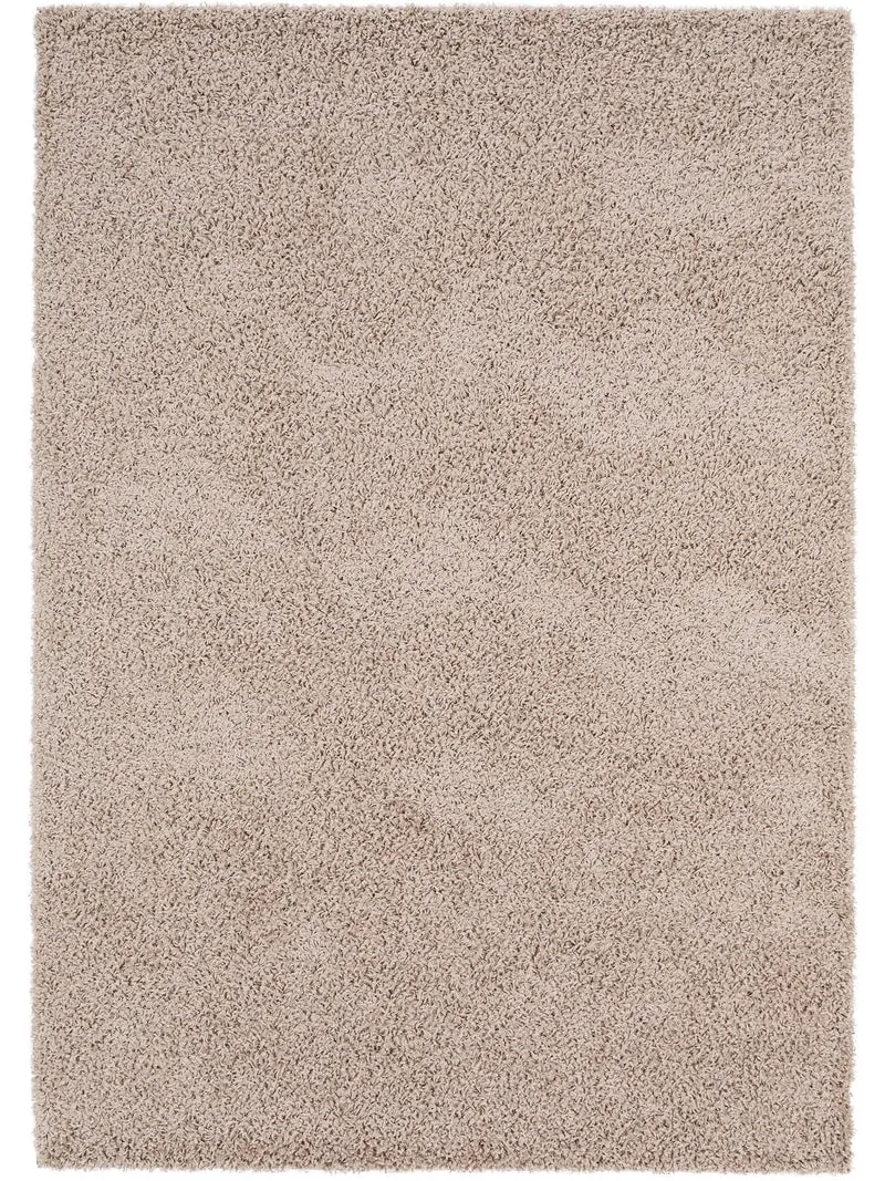 Tapis shaggy fourrure taupe 120x170 cm