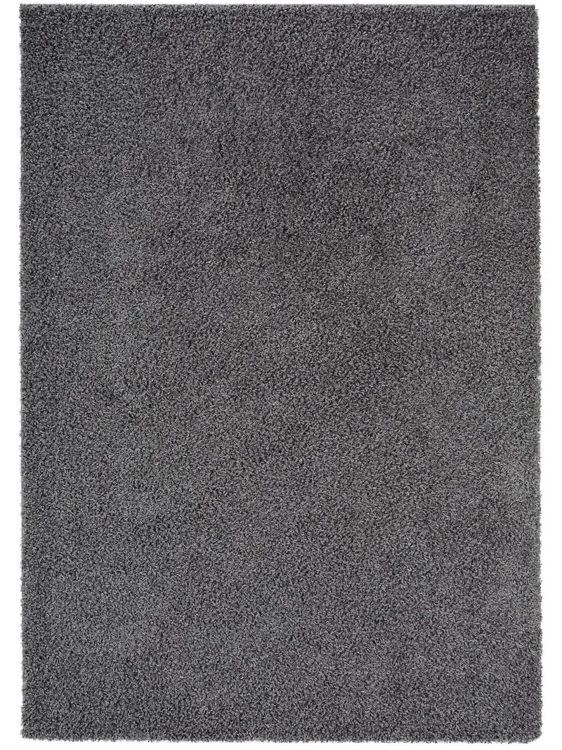 Tapis shaggy uni gris foncé 80x150 cm