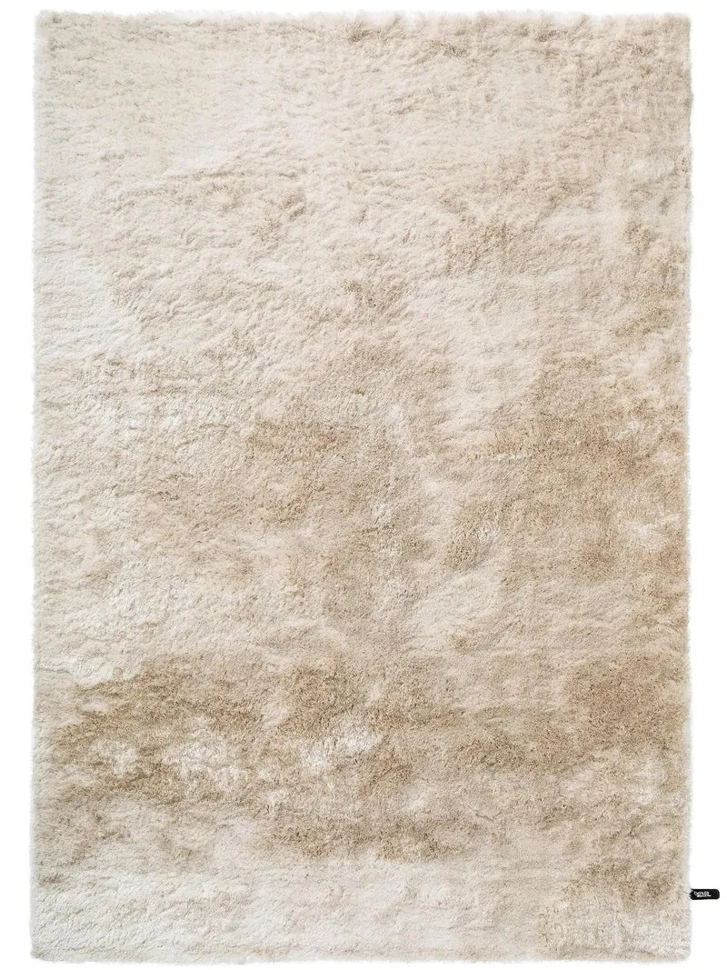 Tapis shaggy fourrure beige 200x290 cm
