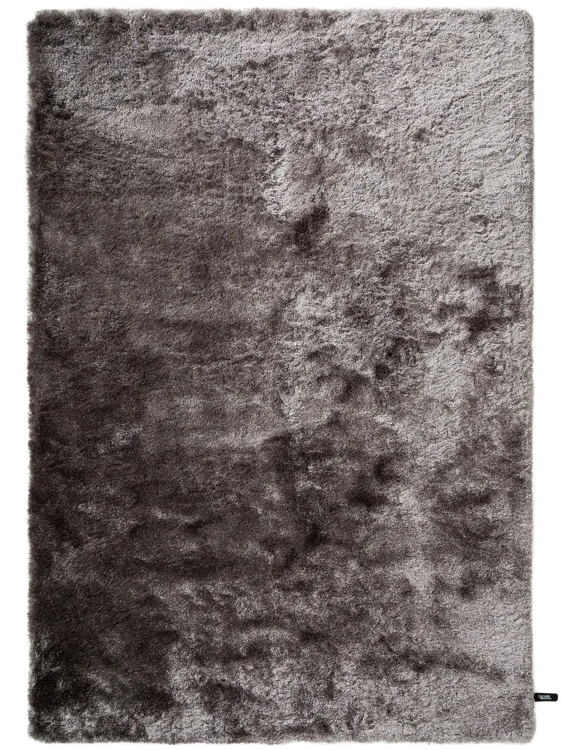 Tapis shaggy fourrure gris 160x230 cm