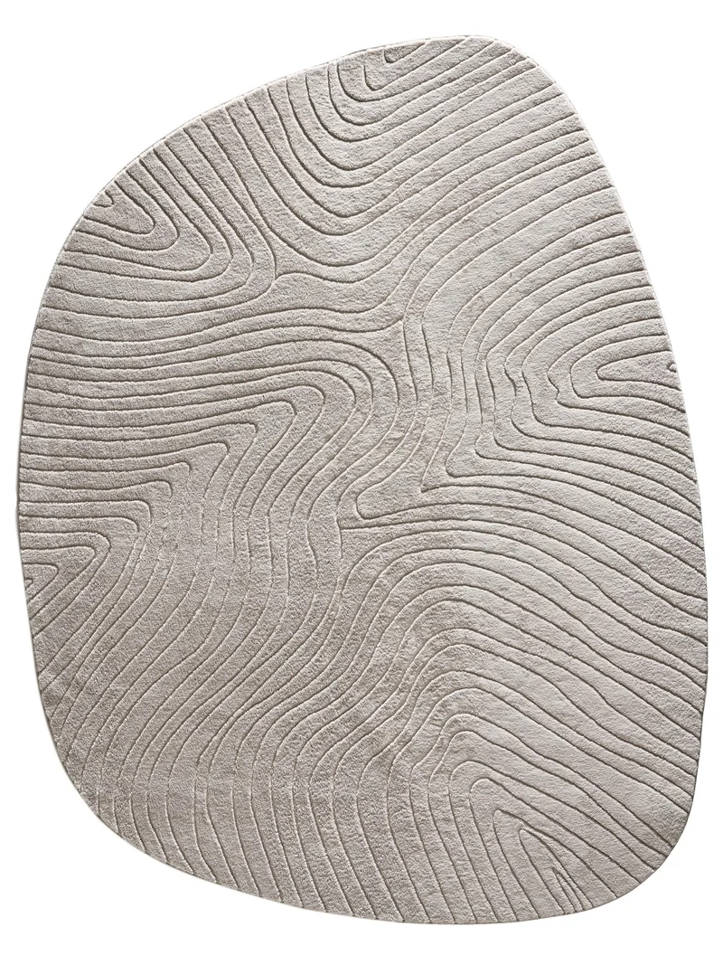 Tapis moderne géométrique gris 160x210 cm