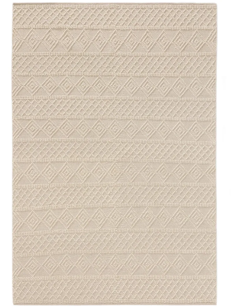 Tapis moderne inspiration berbère crème 160x230 cm