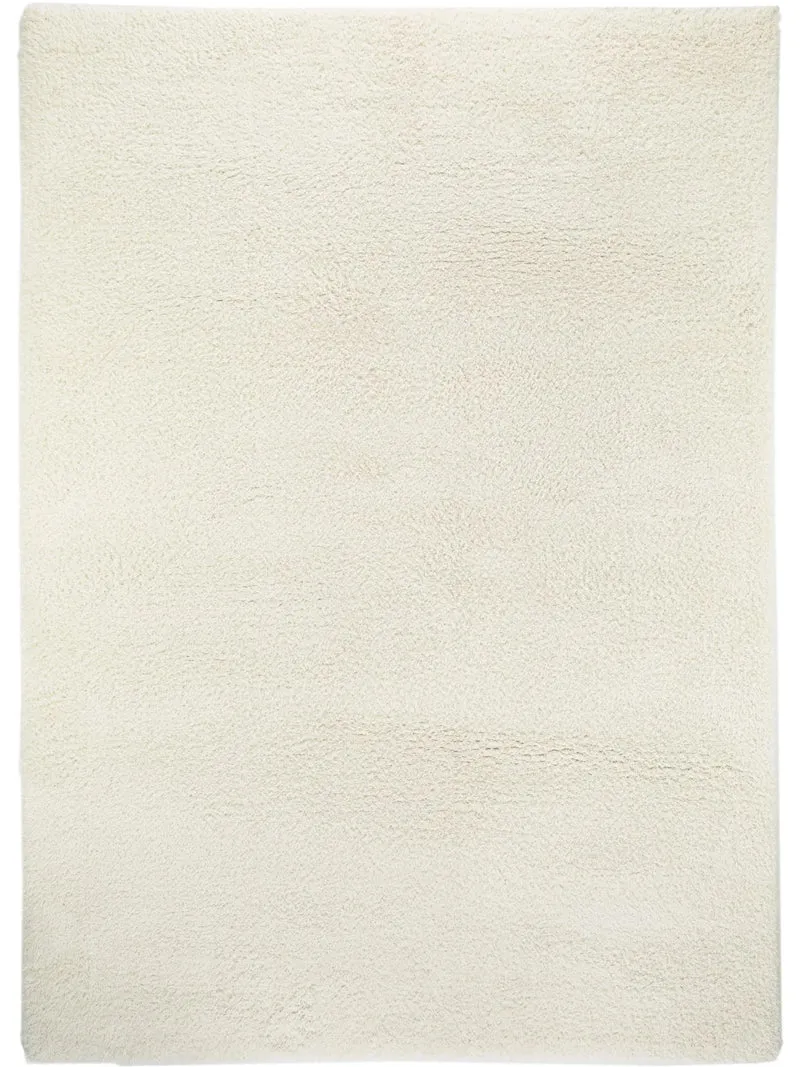 Tapis shaggy blanc 80x150 cm