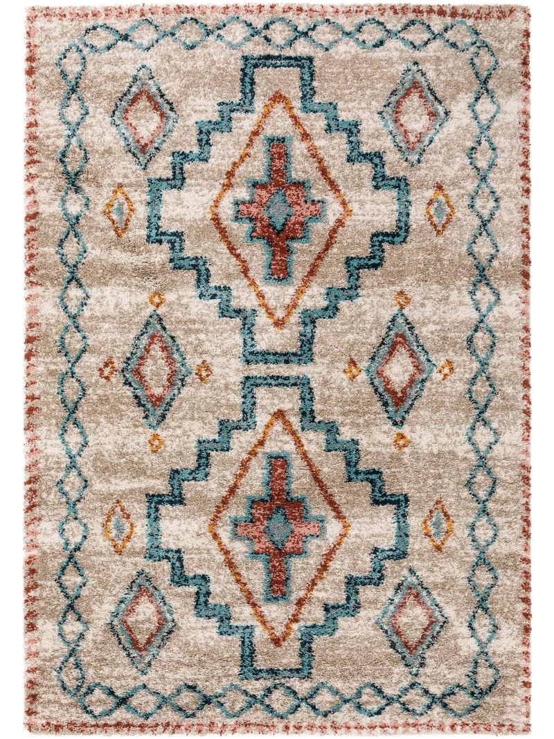 Tapis berbère motif ethnique multicolore 160x230 cm