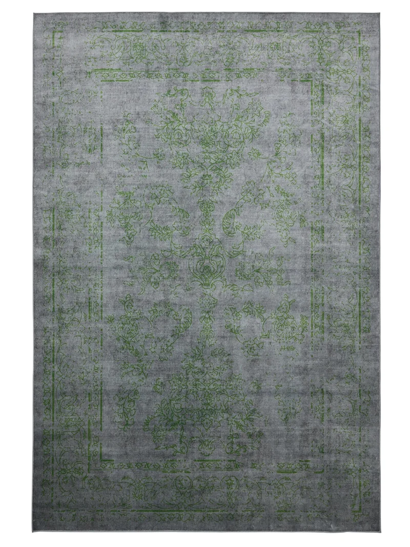 Tapis vintage oriental gris et vert 200x300 cm