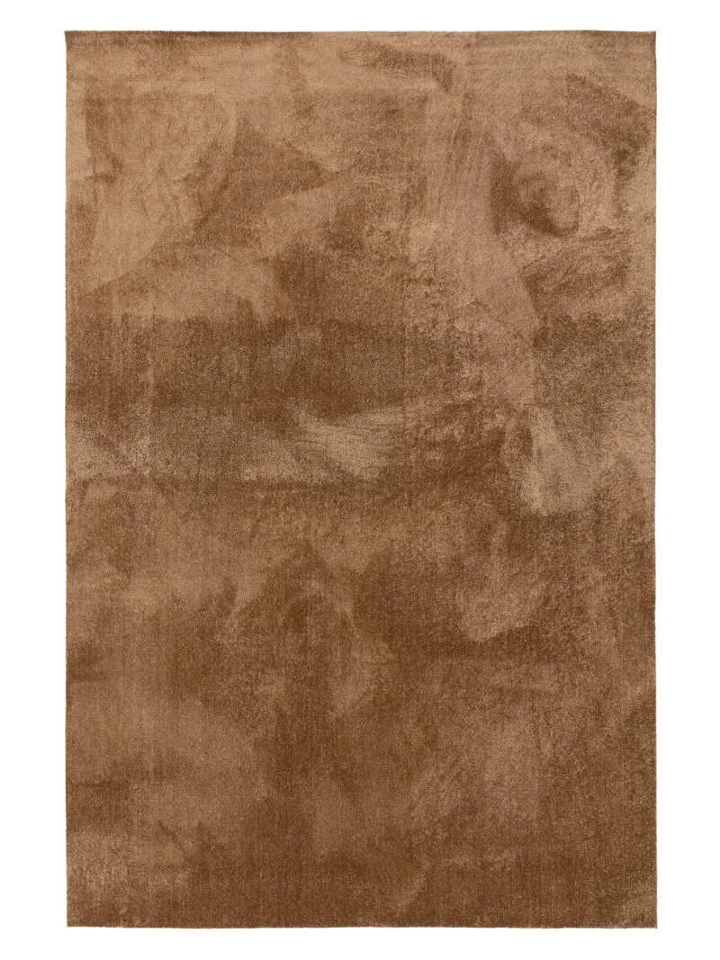 Tapis shaggy uni marron 200x250 cm