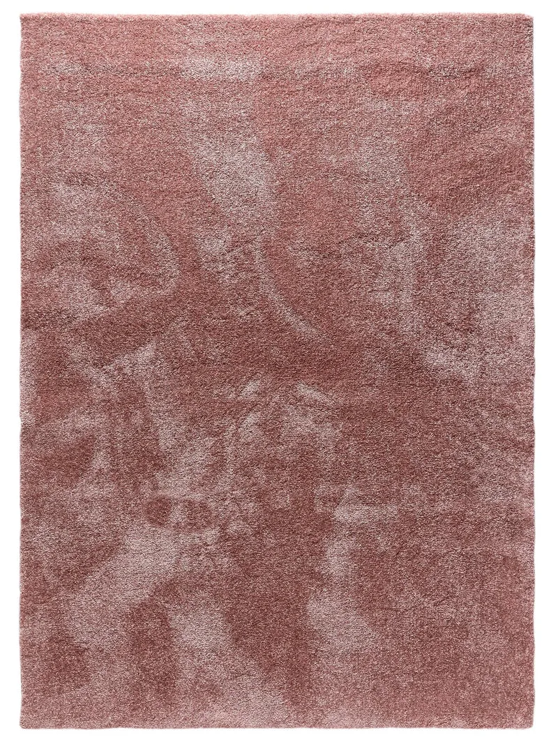 Tapis shaggy épais rose 120x170 cm