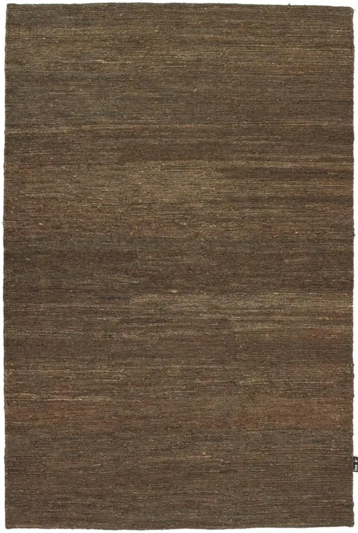 Tapis en Chanvre Marron uni tiisé main kilim LOOK 601