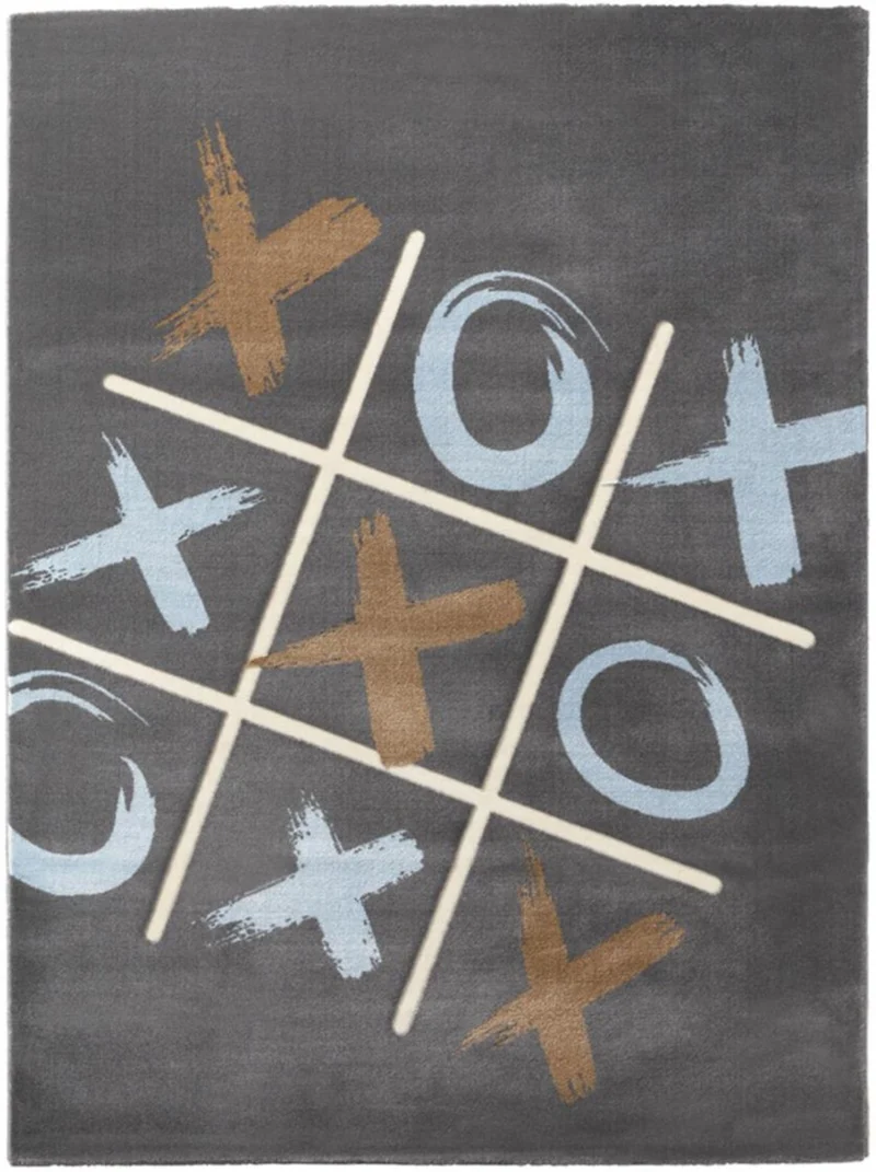 Tapis de Chambre garçon gris SAINT CLAIR MORPION