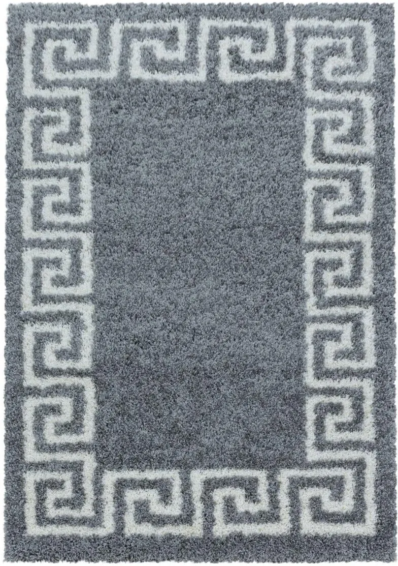 Tapis Shaggy pour Salon Chambre Gris HE
