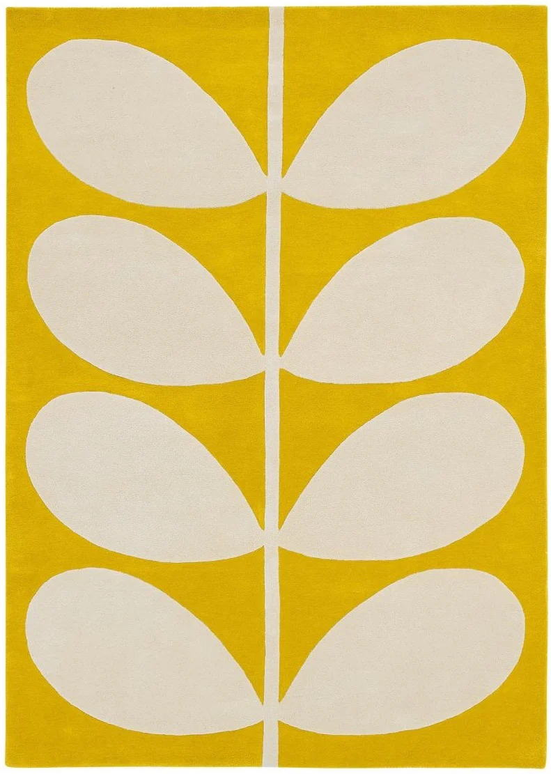 Tapis Jaune Floral en laine Orla Kiely GIANT MULTI