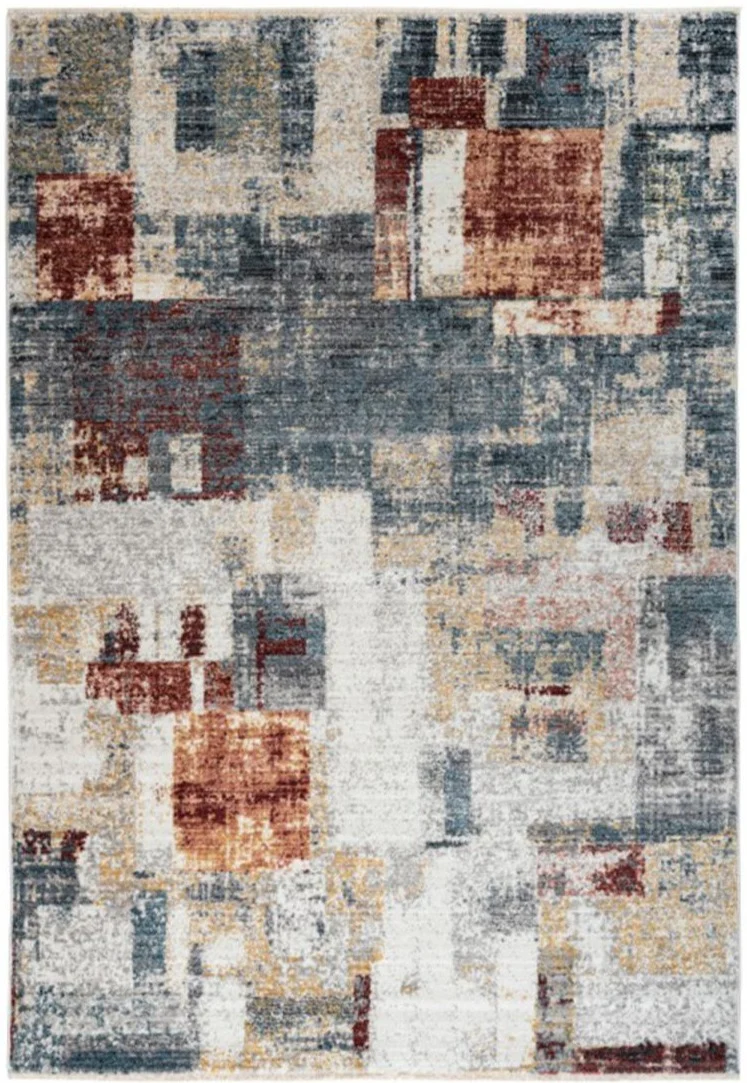 Tapis de Salon Multicolore motif abstrait MEDALLE