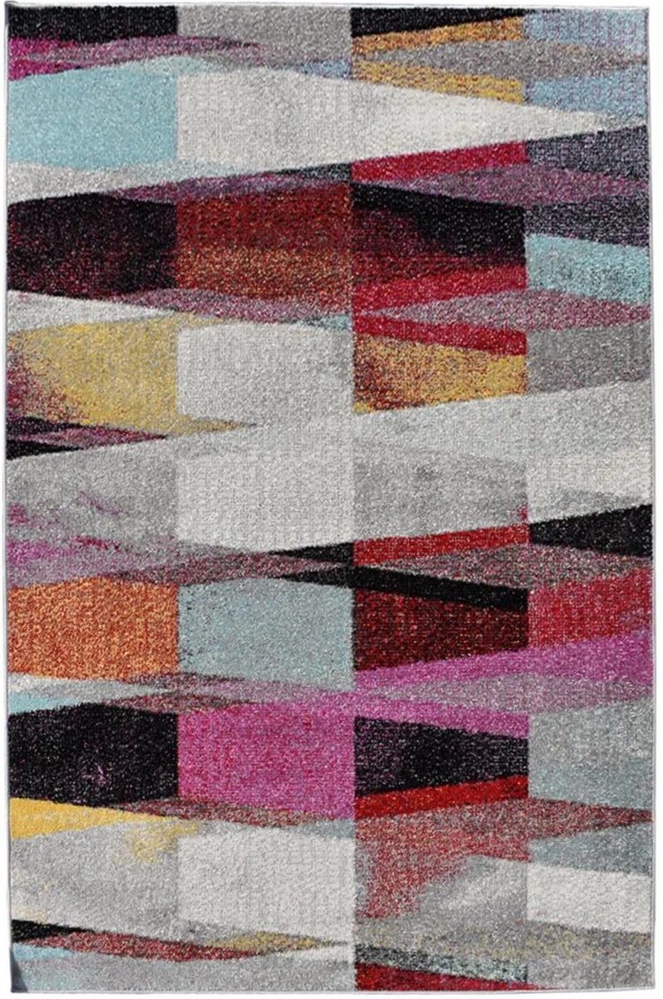 Tapis Design Multicolore de salon ELYZA