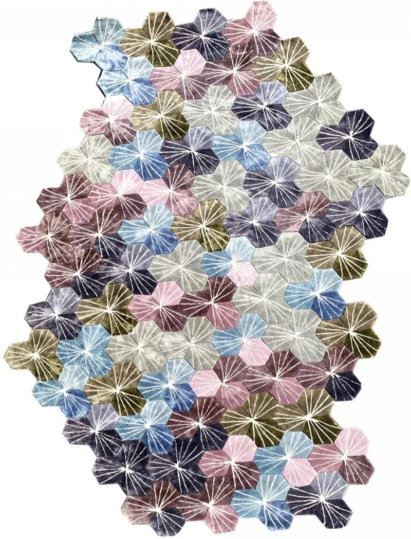 Tapis Multicolore design original 200x300 CASCADE