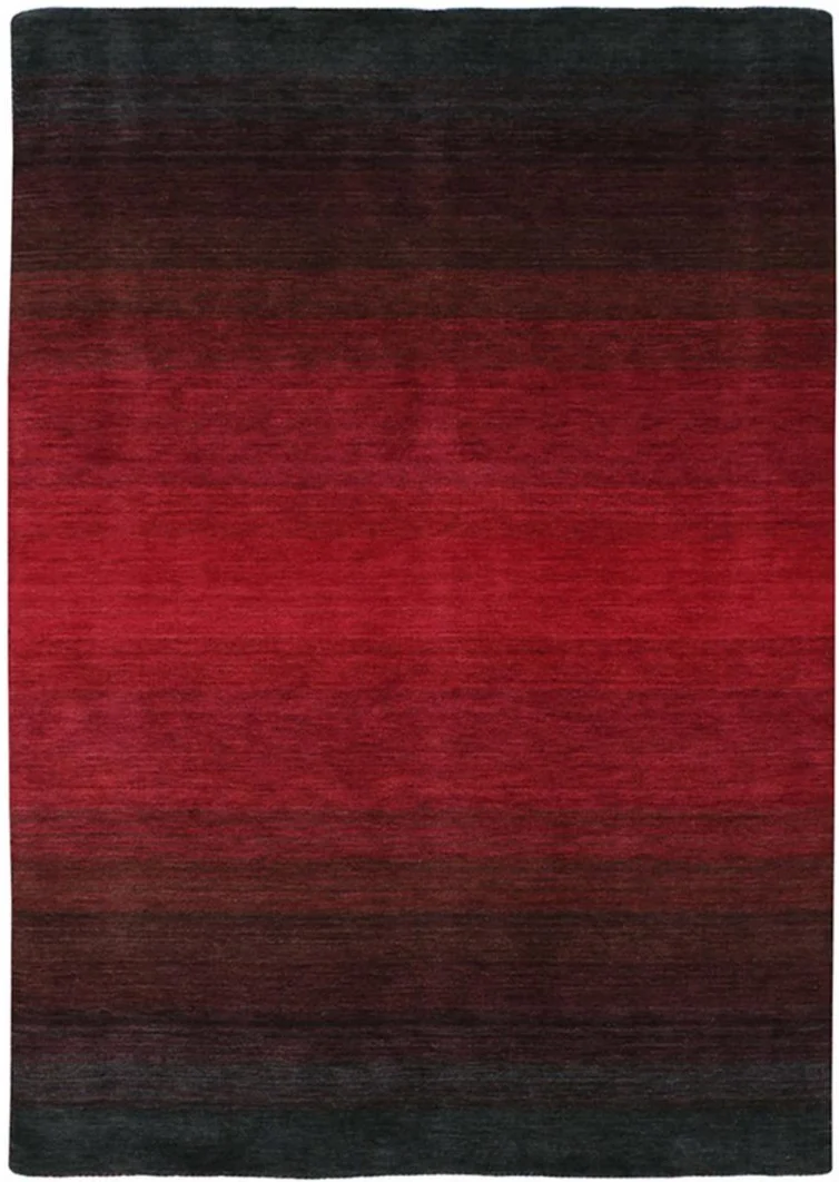Tapis de Salon Rouge Moderne en laine MOMSY