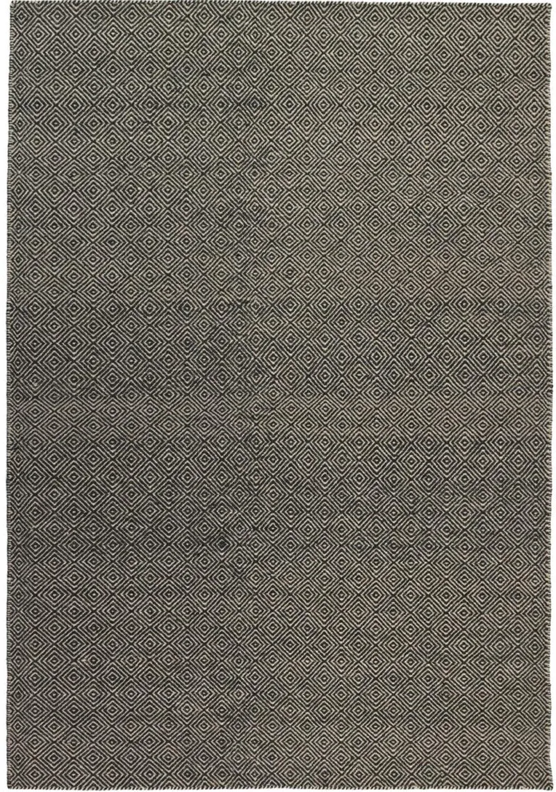 Tapis Kilim gris foncé en laine tissé main LOOK 604