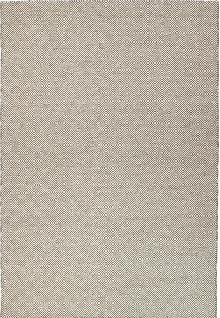 Tapis Kilim gris en laine tissé main LOOK 604