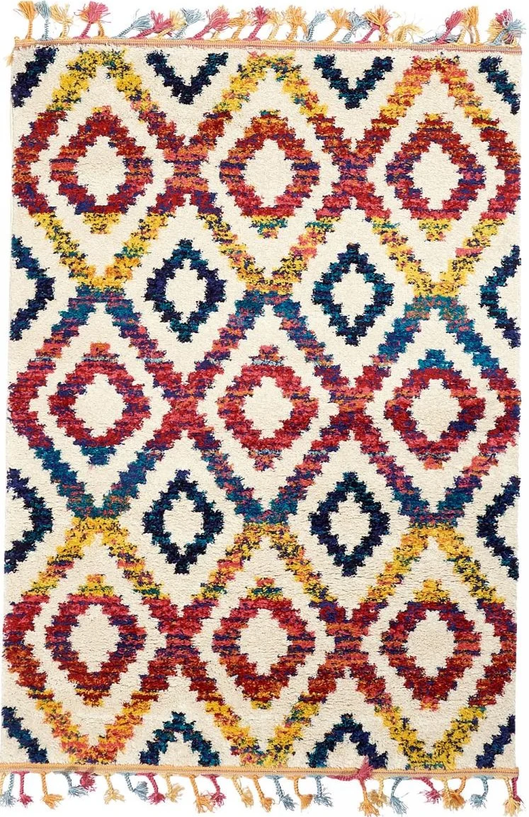 Tapis de Chambre multicolore Berbère OURIKA