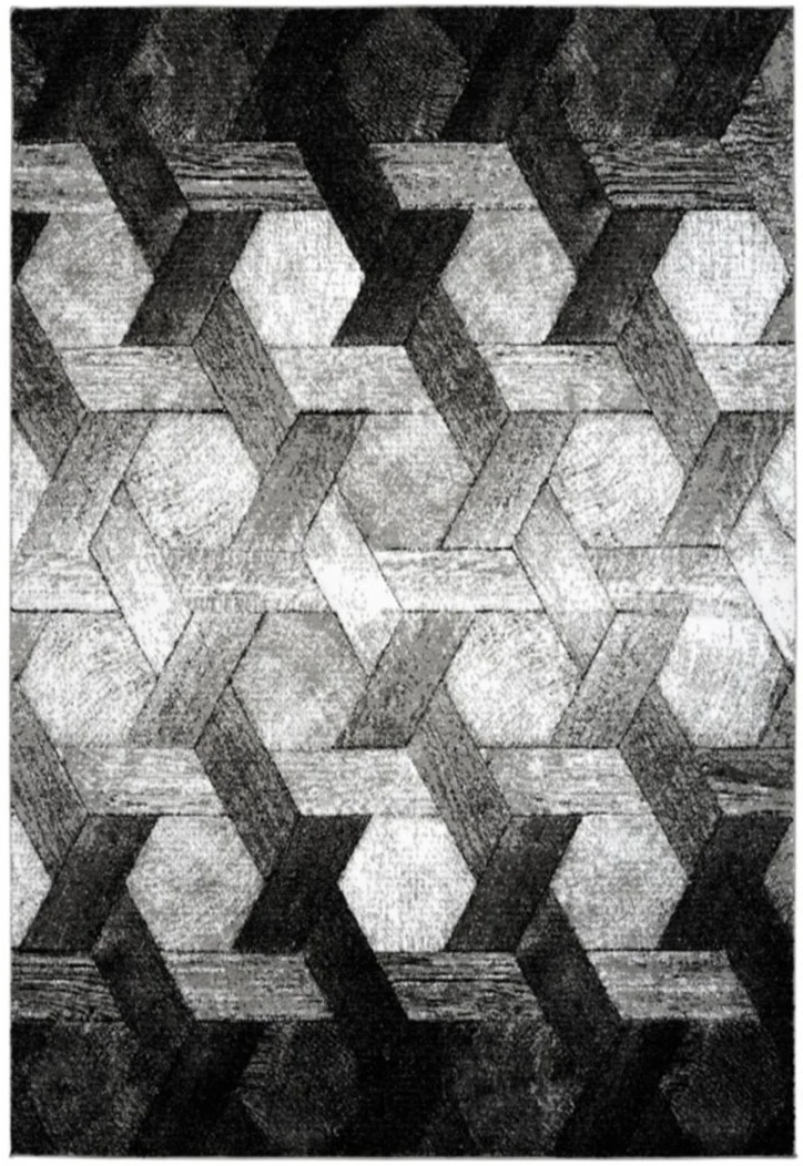 Tapis Scandinave argenté pour intérieur DONDUR