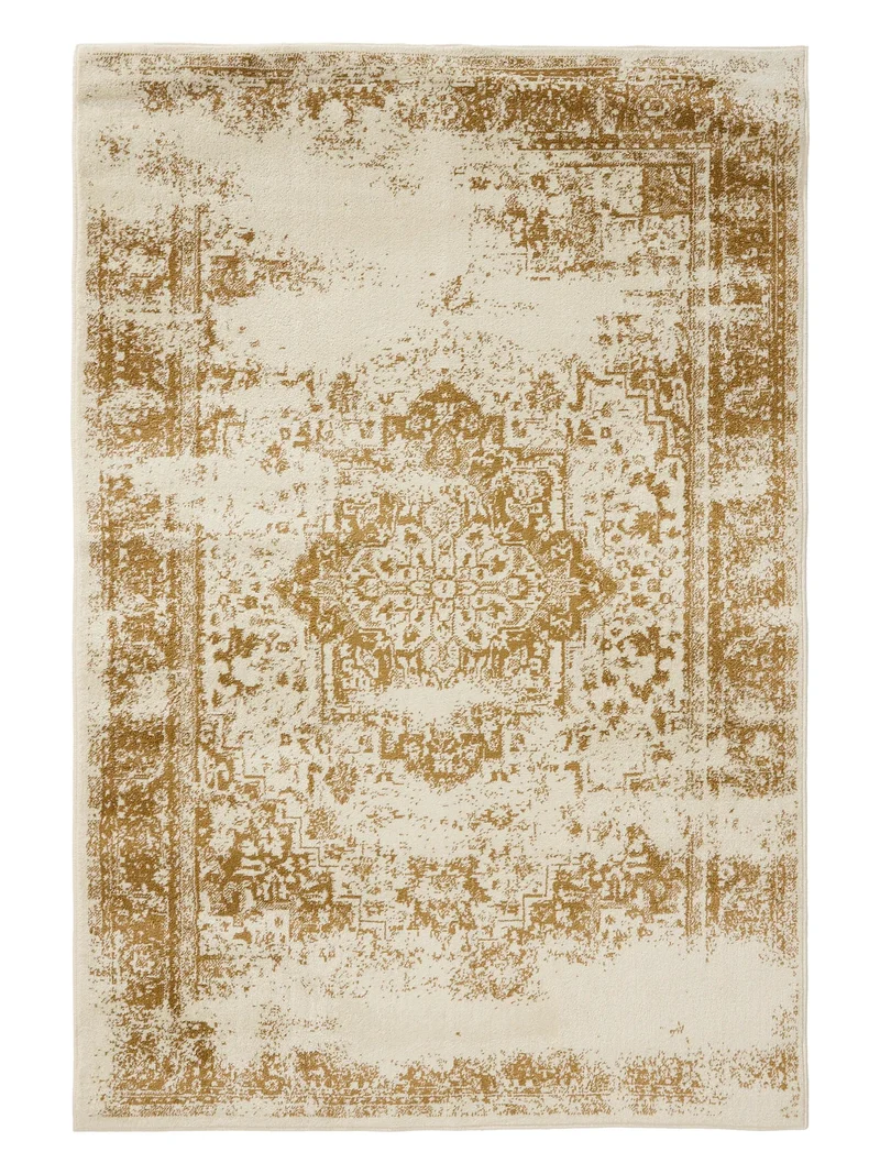 Tapis vintage oriental beige et camel 160x230 cm