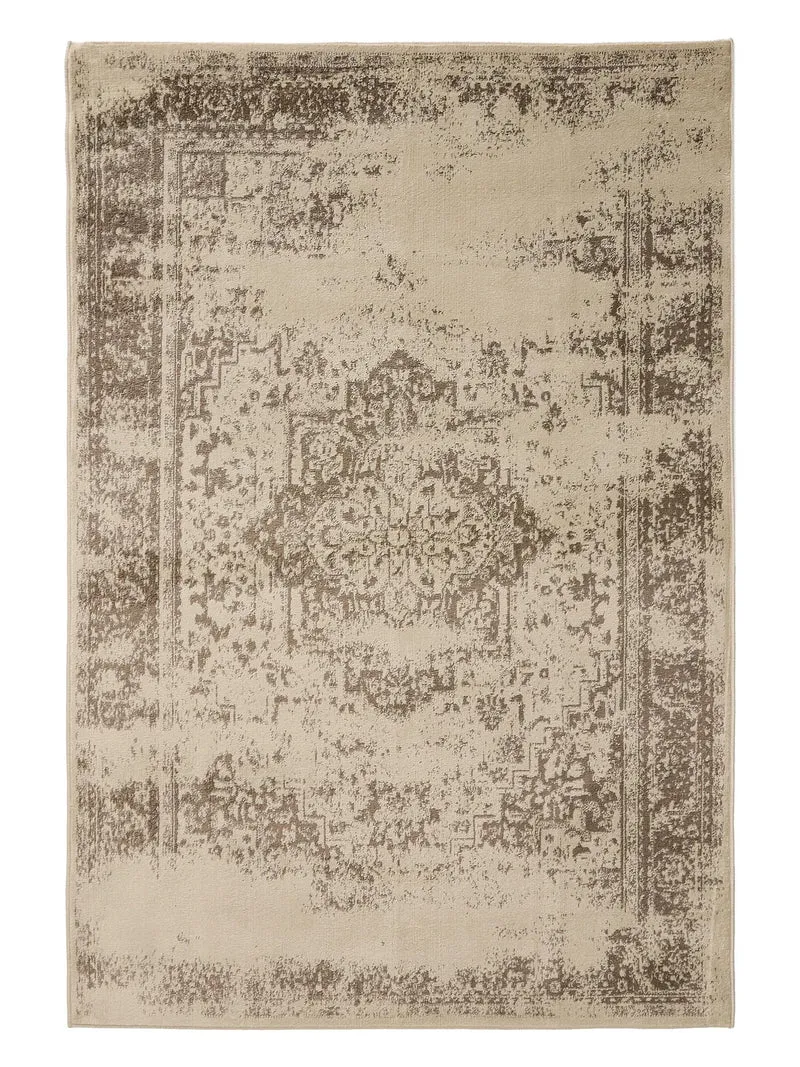 Tapis vintage oriental crème et marron 160x230 cm