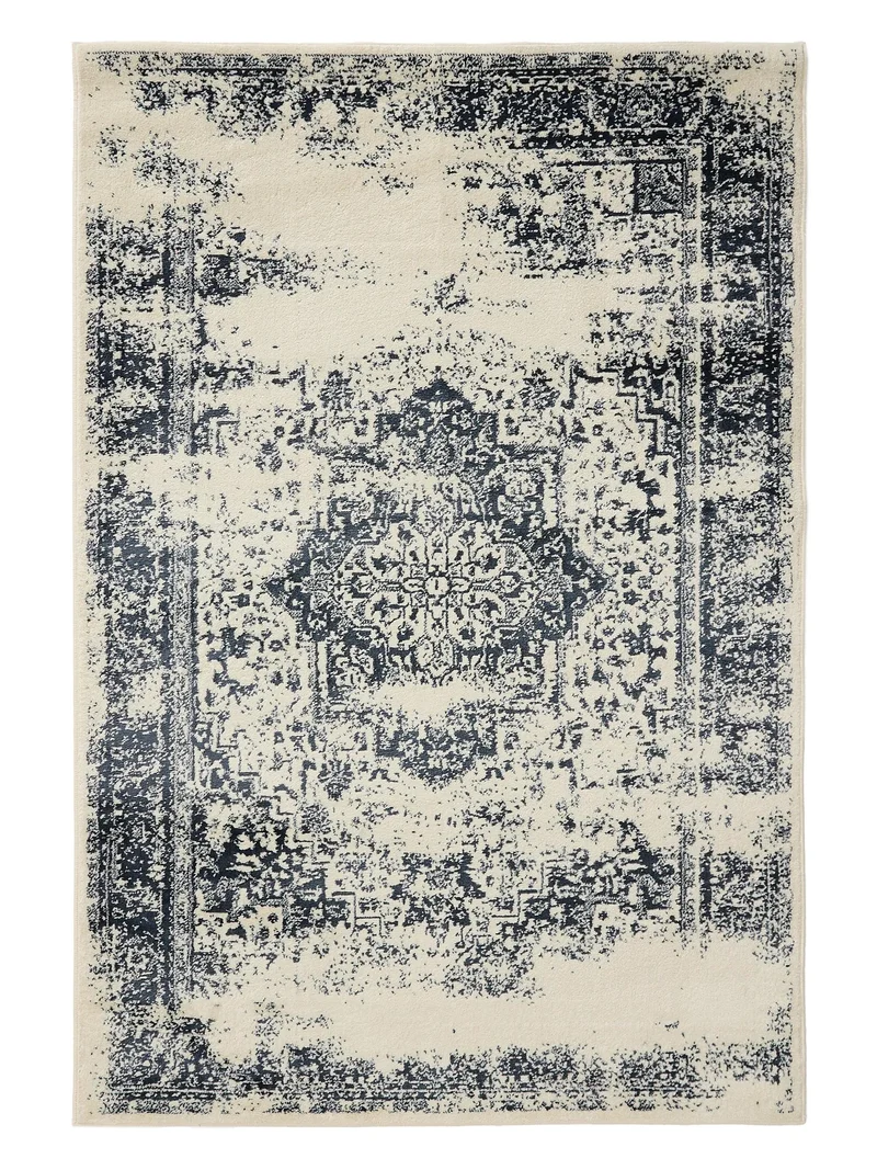 Tapis vintage oriental beige et bleu 240x340 cm