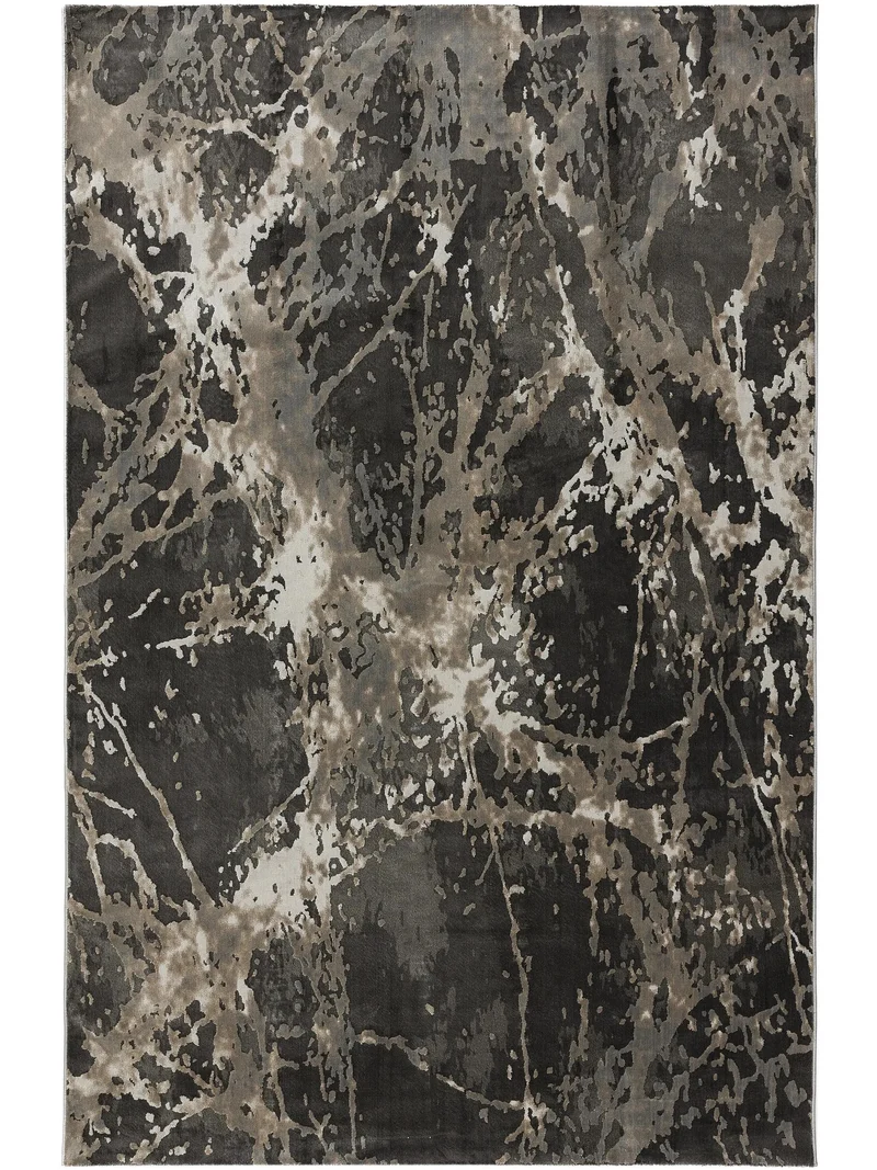Tapis contemporain abstrait gris 240x340 cm
