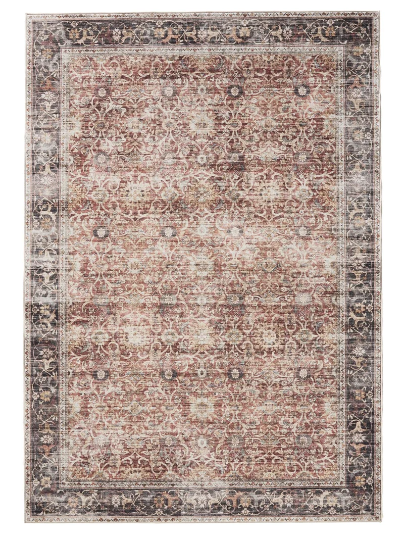 Tapis oriental vintage marron lavable 160x230 cm
