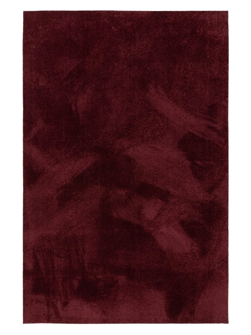 Tapis shaggy uni bordeaux 80x150 cm