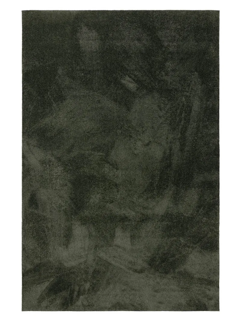 Tapis shaggy uni vert foncé 200x300 cm