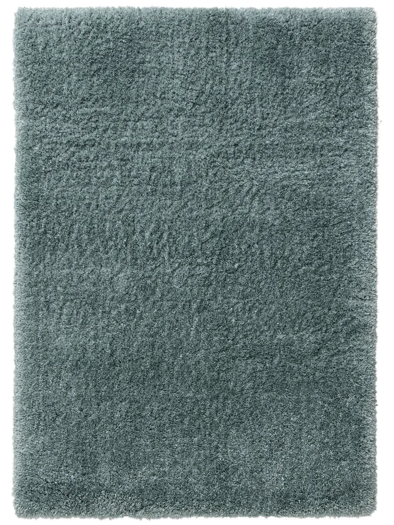 Tapis shaggy uni turquoise 120x170 cm