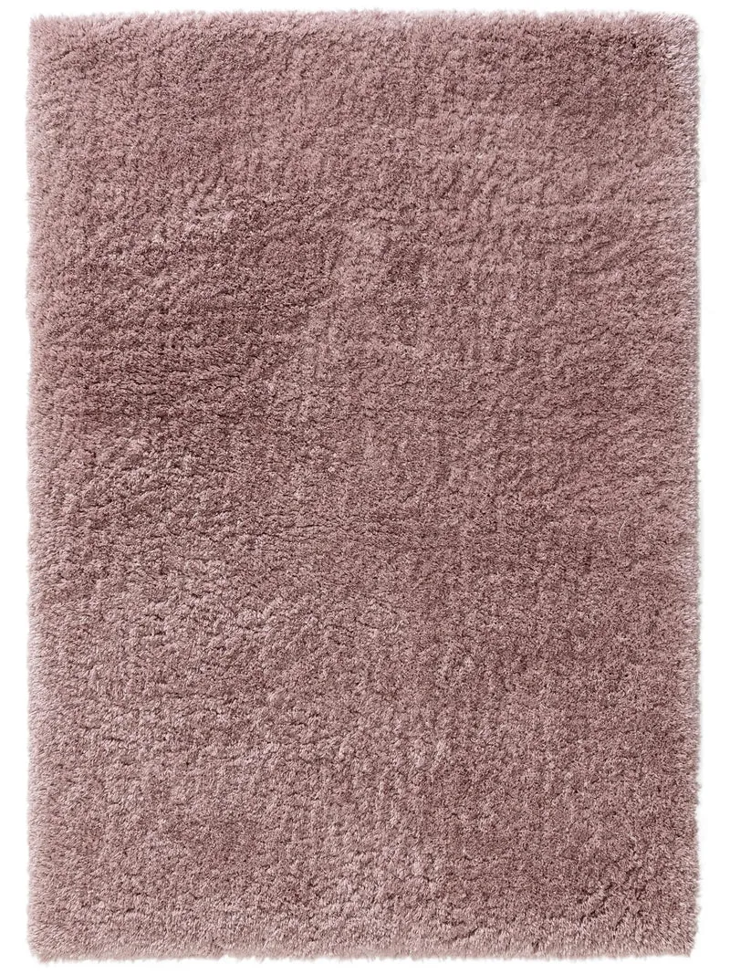 Tapis shaggy uni rose 200x300 cm