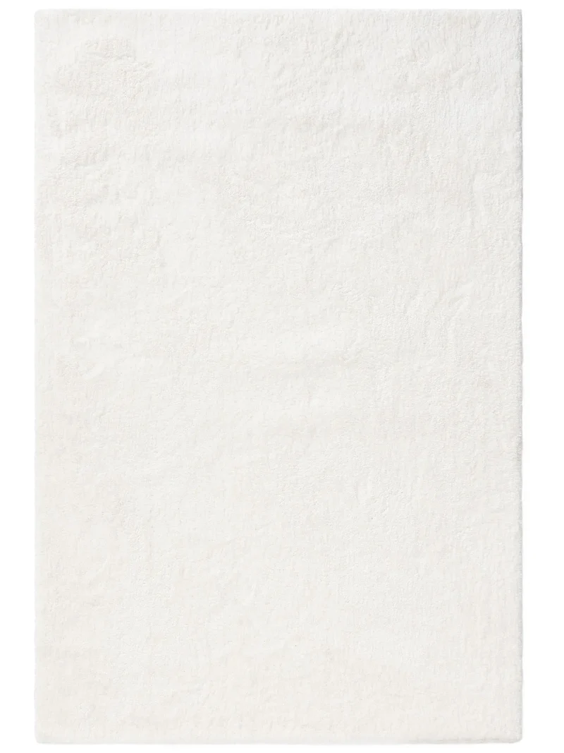 Tapis shaggy épais blanc 250x350 cm