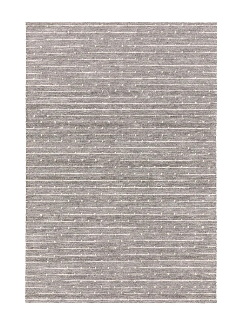 Tapis scandinave perlé enfant gris en coton 120x170 cm