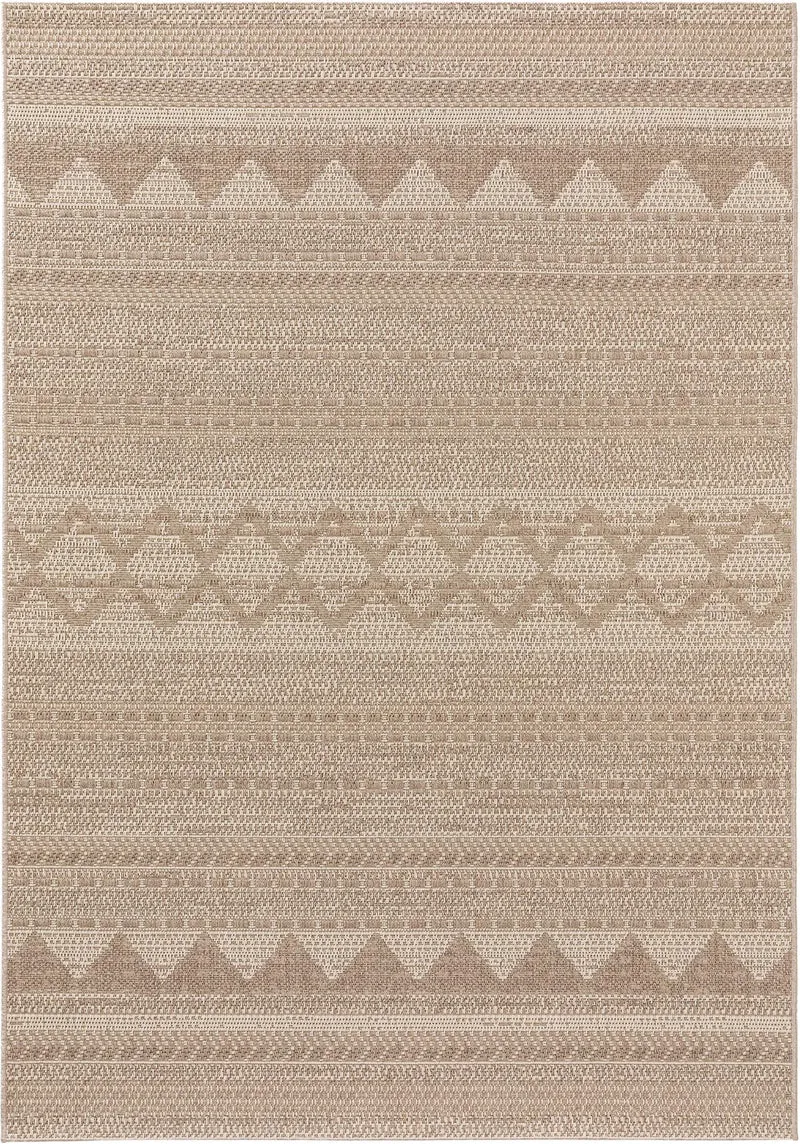 Tapis scandinave taupe d'intérieur et d'extérieur 160x230 cm
