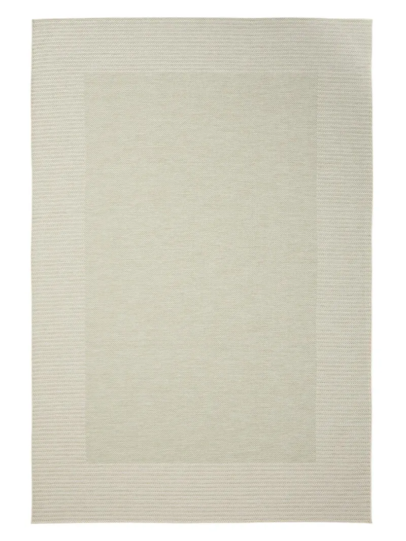 Tapis scandinave uni beige d'intérieur et d'extérieur 200x290 cm