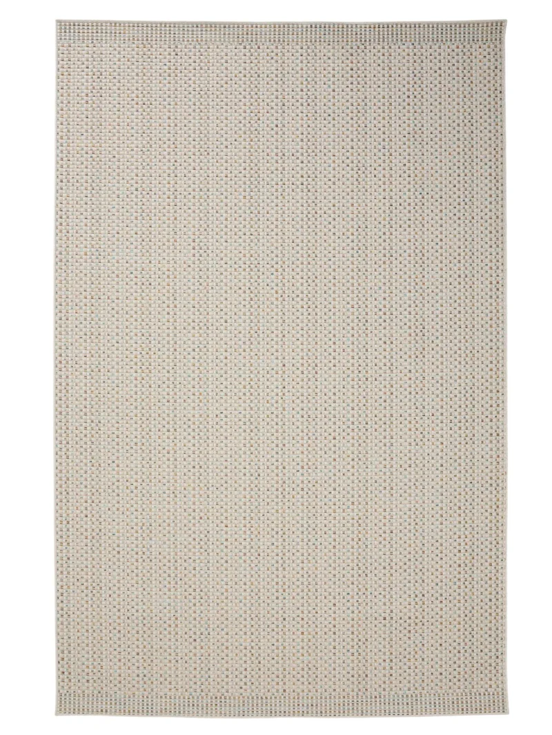 Tapis scandinave tressé gris d'intérieur et d'extérieur 140x200 cm