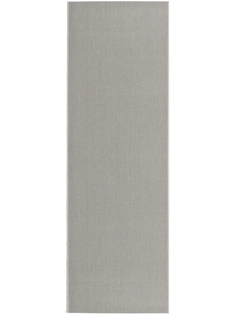Tapis moderne uni de couloir blanc d'intérieur et d'extérieur 80x240 cm