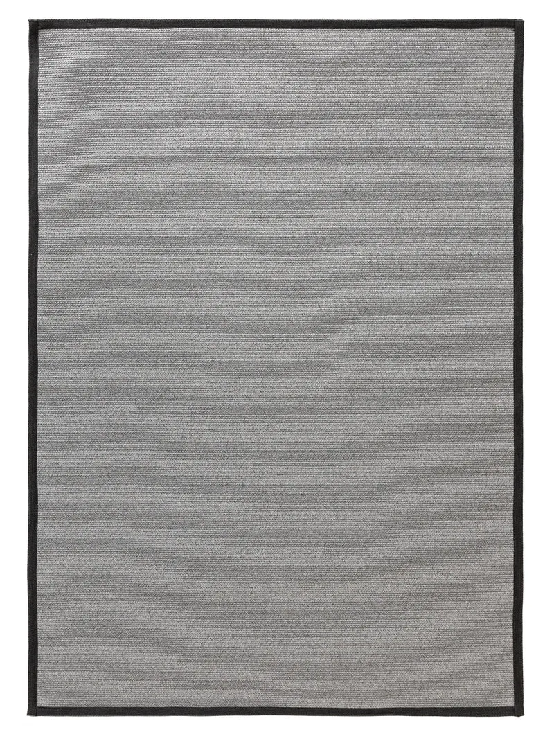 Tapis scandinave tressé gris d'intérieur et d'extérieur 120x170 cm