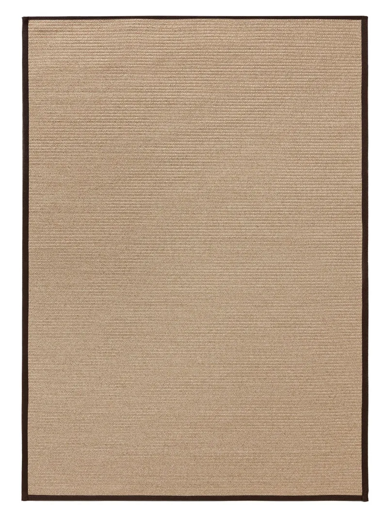 Tapis scandinave tressé beige d'intérieur et d'extérieur 160x230 cm