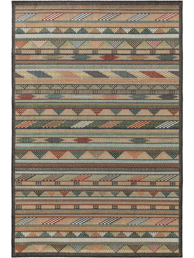 Tapis ethnique retro multicolore d'intérieur et d'extérieur 160x230 cm