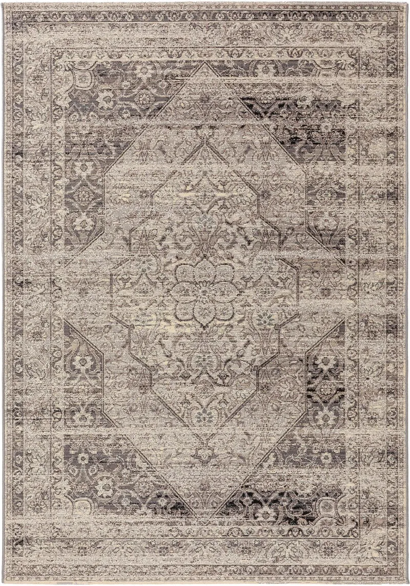 Tapis vintage oriental gris d'intérieur et d'extérieur 120x180 cm