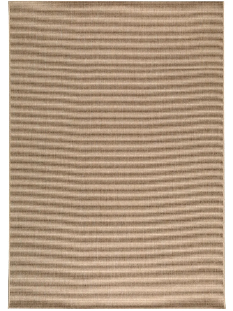 Tapis moderne uni beige d'intérieur et d'extérieur 80x150 cm